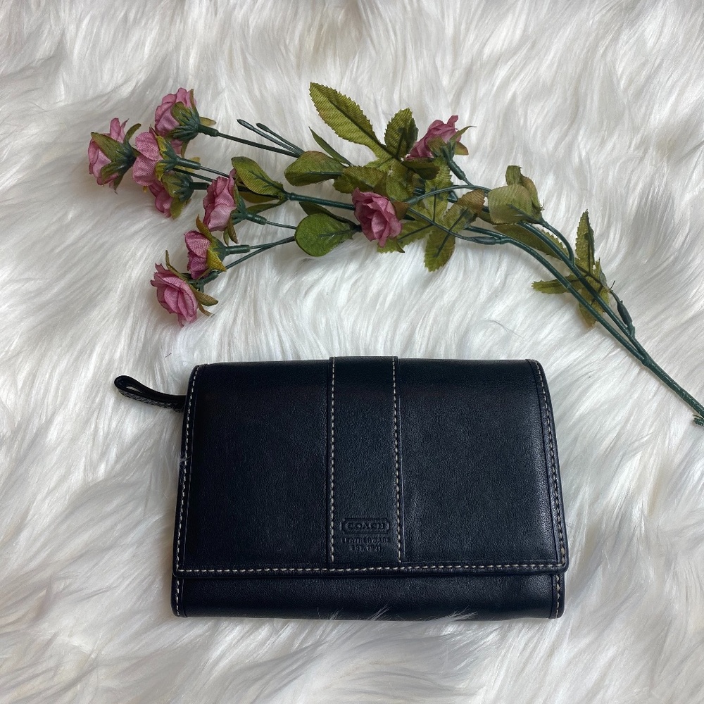 Black Coach Bifold wallet